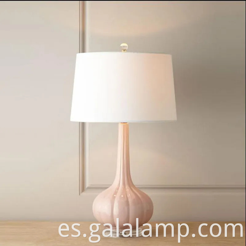 Lámpara de calabaza rosa rosa rosa para la estética de la habitación moderna
